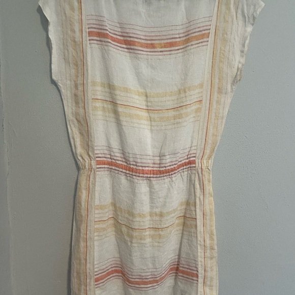 LOFT linen Pink and Cream Striped Top - Picture 2 of 4